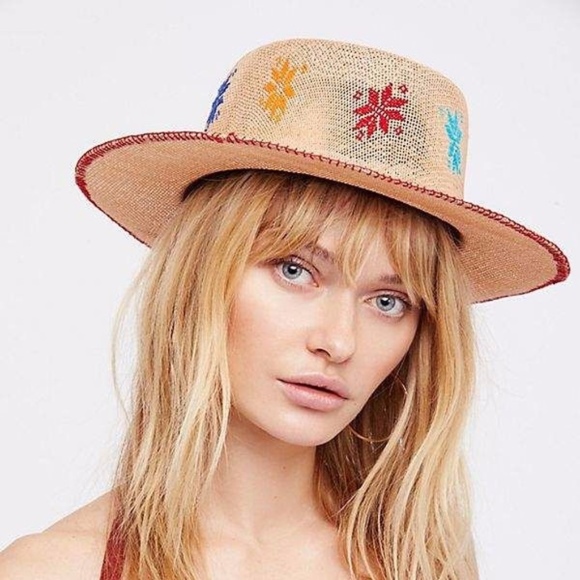 Free People Accessories - Free People X Carolina K embroidered Panorama hat